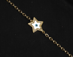 Zincir Nazarlık Yıldız Beyaz - (1)