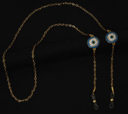 Zincir Nazarlık Yuvarlak Mavi - (1)