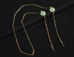 Zincir Nazarlık Yuvarlak Yeşil - 