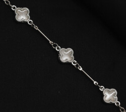 Zincir Van Cleef Gümüş Sedef - (1)