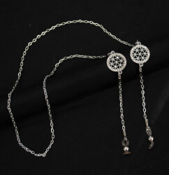 Zincir Yaşam Çiçeği Gümüş - 