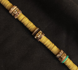 Zincir Fimo HardalSarı*Taşlı - 2