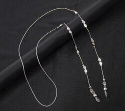 Zincir Çift Arpa Gümüş - 