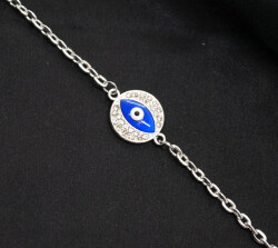 Zincir Göz Yuvarlak Gümüş - (1)