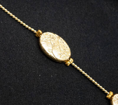 Zincir Rustik Çiçek Altın - 2