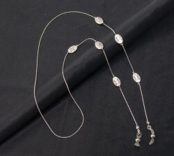 Zincir Rustik Çiçek Gümüş - 