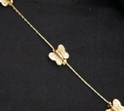 Zincir Dıy Kelebek Altın - (1)