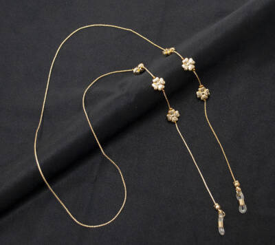 Zincir Yonca Çiçek Altın - 1