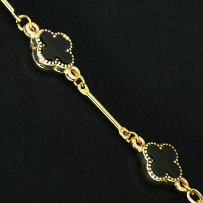 Zincir Van Cleef Altın Siyah - 2